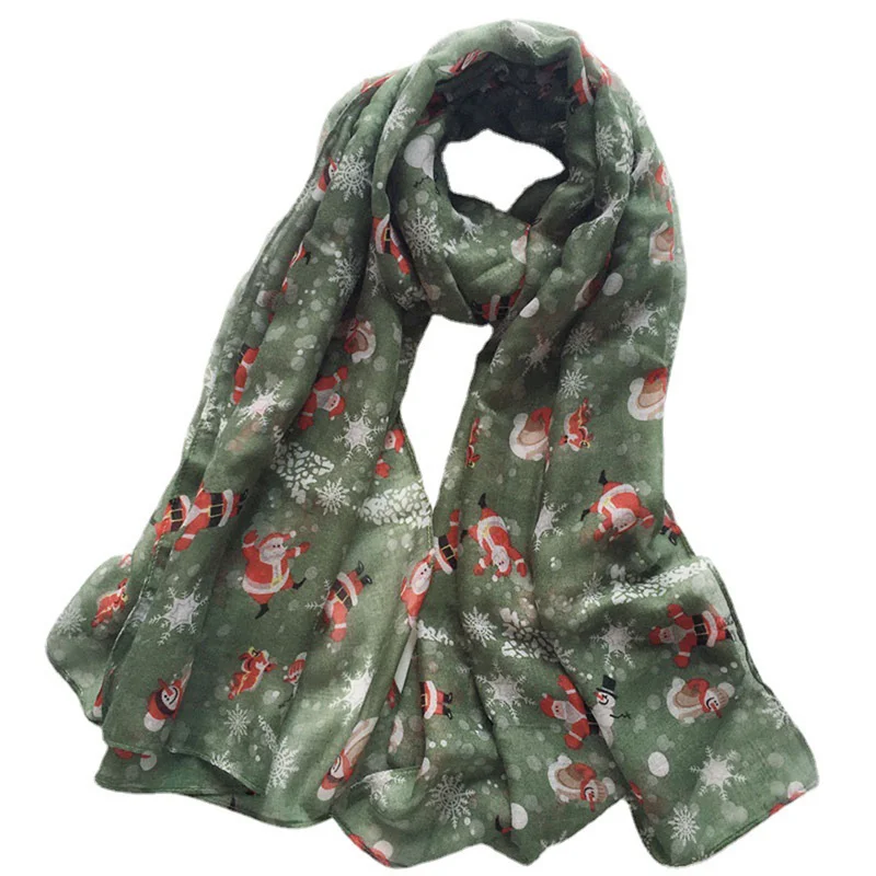 Voile Women Long Silk Scarf Santa Claus Snowman Reindeer And Snowflake Printing Christmas Scarf For Navidad Silk Shawl Xmas Gift
Voile Women Long Silk Scarf Santa Claus Snowman Reindeer And Snowflake Printing Christmas Scarf For Navidad Silk Shawl Xmas Gift