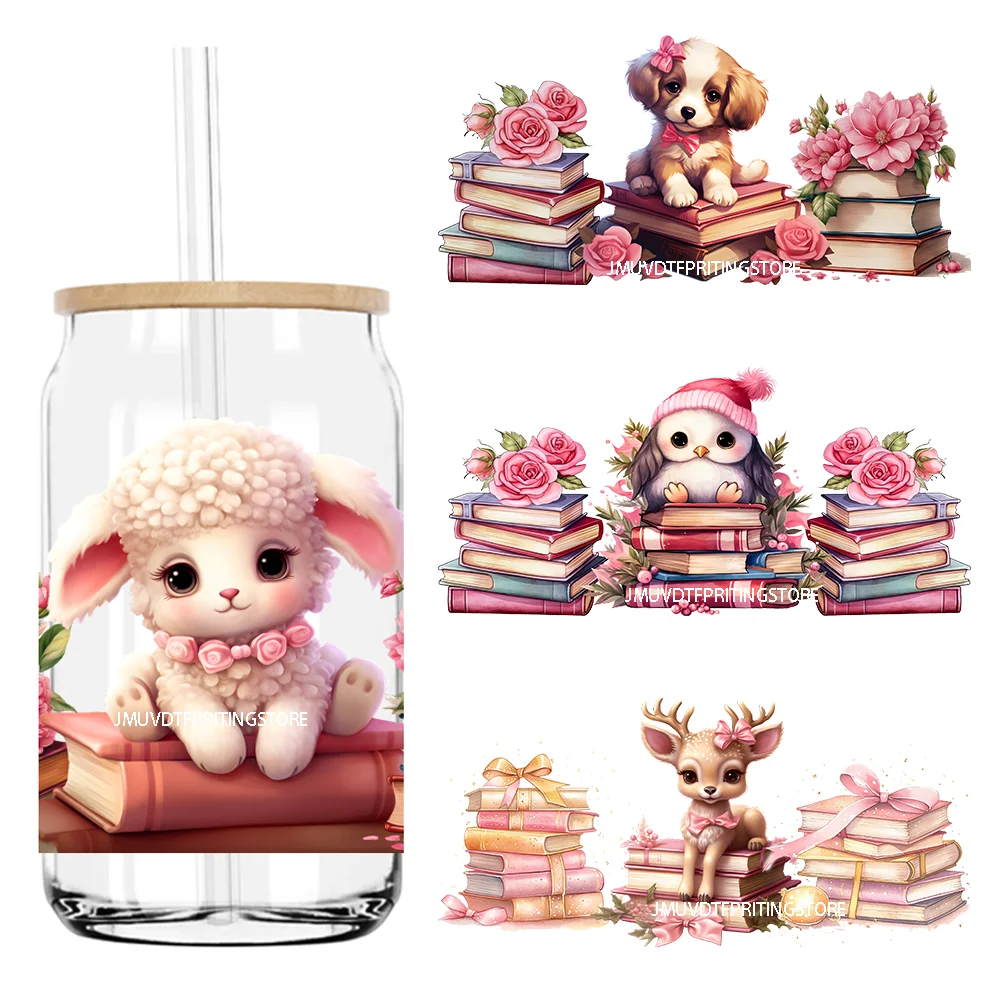 Baby Animal In Love Book Valentines Day UV DTF Sticker For 16OZ Libbey Glass Cup Can Wrap Transfer Sticker Custom Label DIY Logo
Baby Animal In Love Book Valentines Day UV DTF Sticker For 16OZ Libbey Glass Cup Can Wrap Transfer Sticker Custom Label DIY Logo