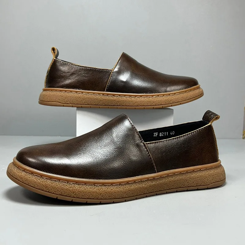 Designer Shoes Men Spring Business Casual Mens Shoes Cowhide Men Dress Shoes High Quality Genuine Leather Men Loafers Shoes
Designer Shoes Men Spring Business Casual Mens Shoes Cowhide Men Dress Shoes High Quality Genuine Leather Men Loafers Shoes