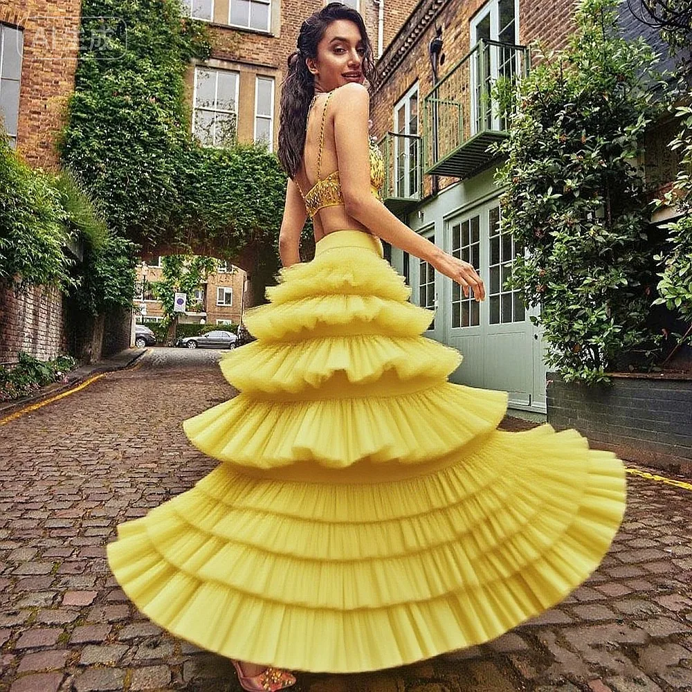 Желтые пышные юбки из фатина для женщин, многоярусные длинные юбки макси для свадебного и торжественного нарядов, многоярусные пышные юбки для свадеб и праздников
Желтые пышные юбки из фатина для женщин, многоярусные длинные юбки макси для свадебного и торжественного нарядов, многоярусные пышные юбки для свадеб и праздников