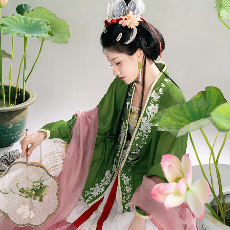 Tongguan Design ort irt Narrow Sve Song Dynas Sle Hanfu Women's Embroidered Tulle Daily Versatile Matched Skirt
Tongguan Design ort irt Narrow Sve Song Dynas Sle Hanfu Women's Embroidered Tulle Daily Versatile Matched Skirt