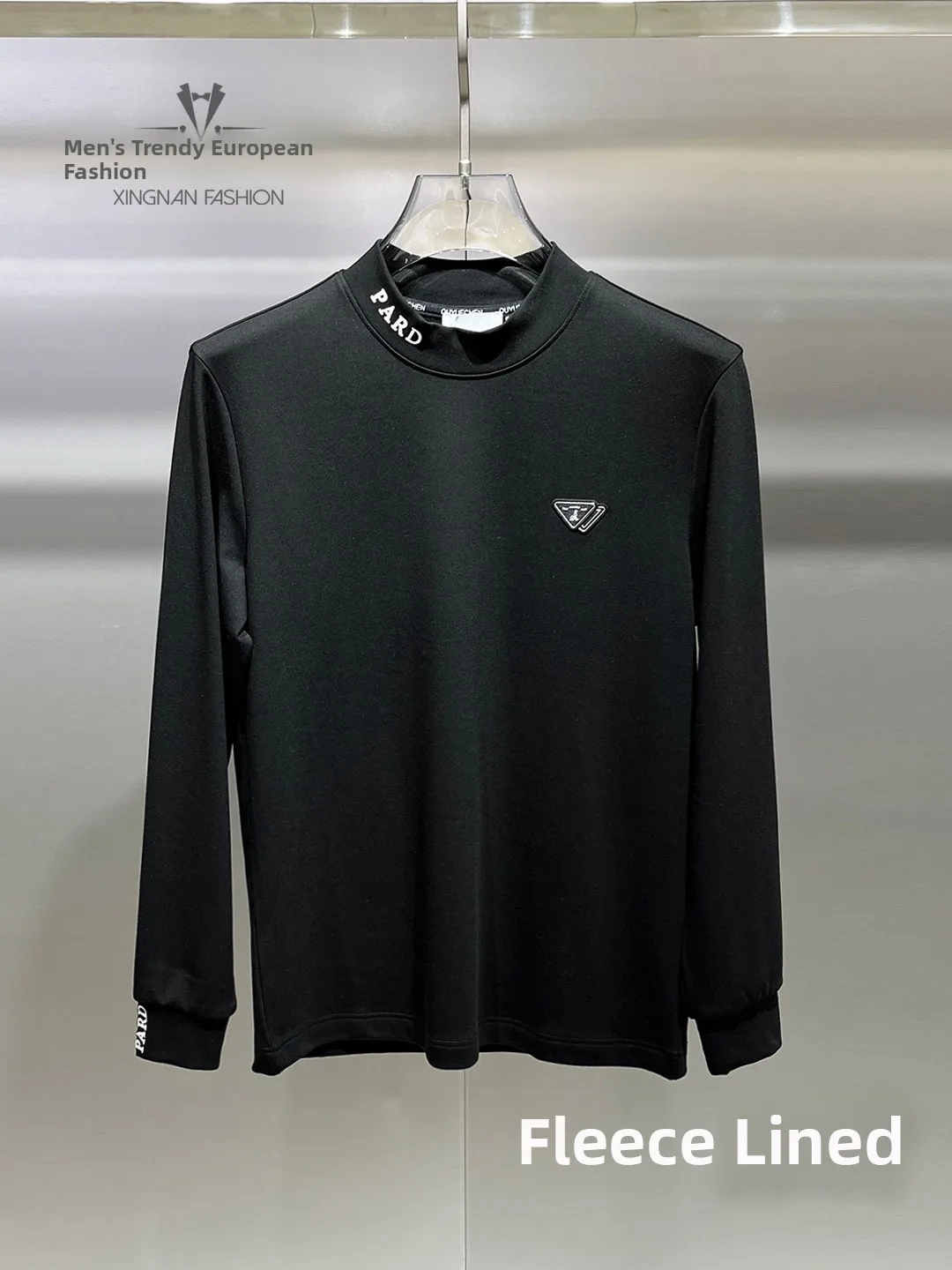 Men's Slim Fit Fce Lined Sweatirt with Embroidered Lettering f High Collar Base irt Inner Wear Casual Street Sle
Men's Slim Fit Fce Lined Sweatirt with Embroidered Lettering f High Collar Base irt Inner Wear Casual Street Sle