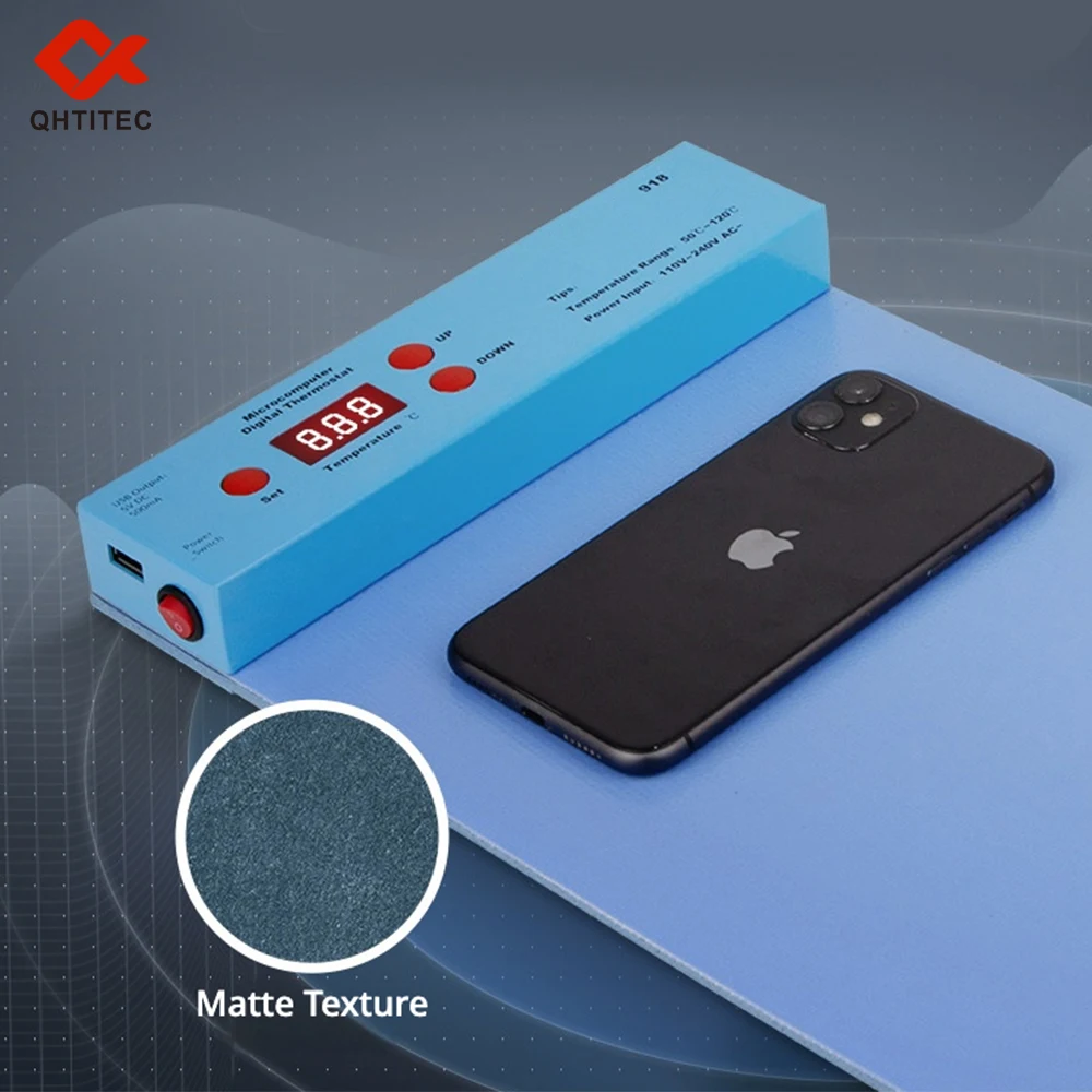 50-120℃ Adjustable Heating Pad for Phone Repair Microcomputer Digital Thermostat LCD Screen Separator Machine for Mobile Phone
50-120℃ Adjustable Heating Pad for Phone Repair Microcomputer Digital Thermostat LCD Screen Separator Machine for Mobile Phone