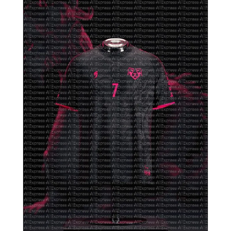 Black Background, Dark Pattern, Double Dragon No.7 Football Jersey, Lion Team Emblem, Quick Drying, Breathable Fan Training Kit
Black Background, Dark Pattern, Double Dragon No.7 Football Jersey, Lion Team Emblem, Quick Drying, Breathable Fan Training Kit