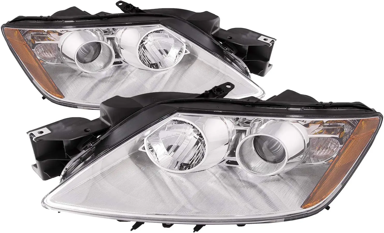 Фары проектора, совместимые с Mazda CX-7 2007-2011, хромированный корпус, галогенные фары слева и правая пассажирская фара
Фары проектора, совместимые с Mazda CX-7 2007-2011, хромированный корпус, галогенные фары слева и правая пассажирская фара