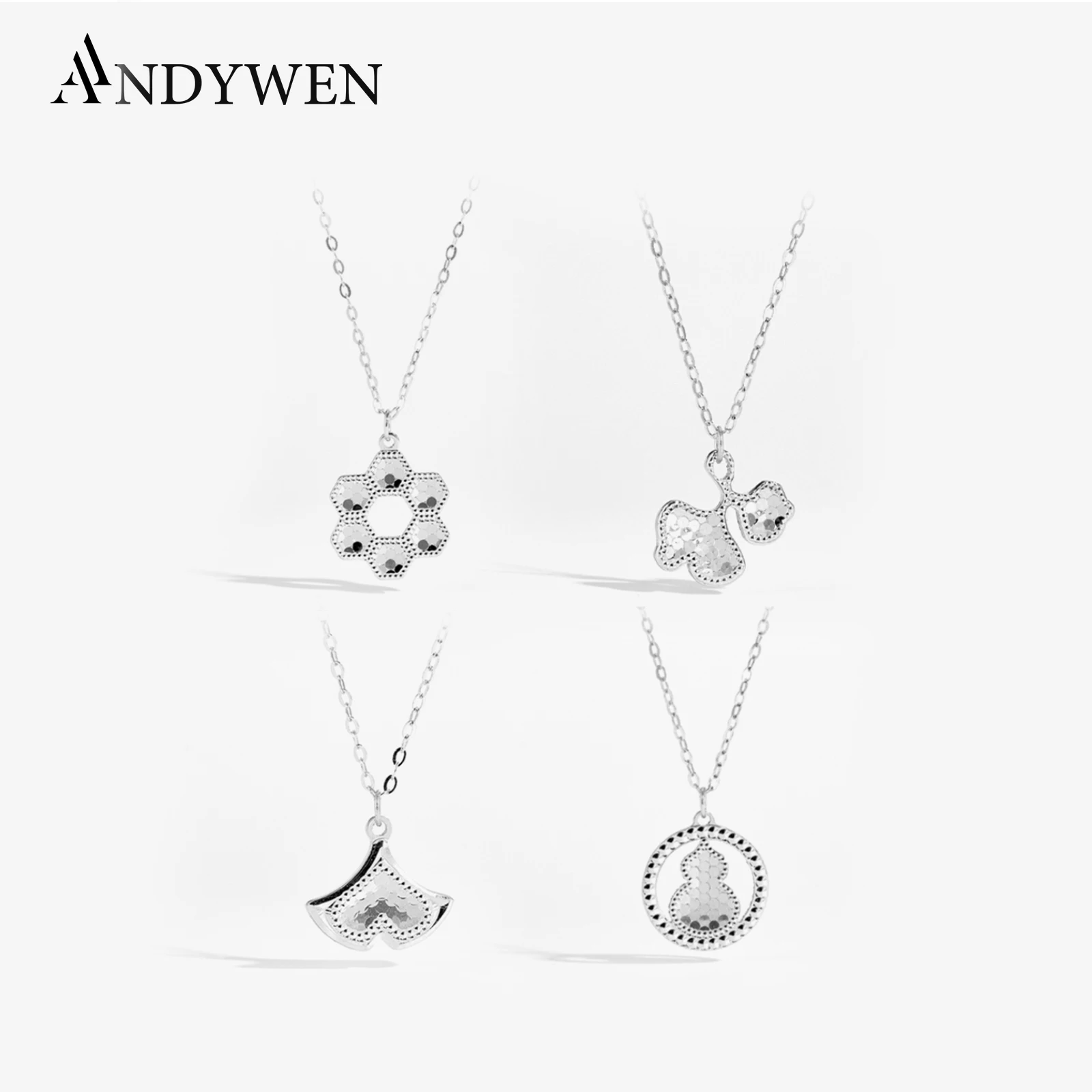 ANDYWEN 925 Sterling Silver Heart Leaf Gourd Shape Pendant Charm Necklace Long Choker 2024 New Fine Jewelry Gift for Women
ANDYWEN 925 Sterling Silver Heart Leaf Gourd Shape Pendant Charm Necklace Long Choker 2024 New Fine Jewelry Gift for Women
