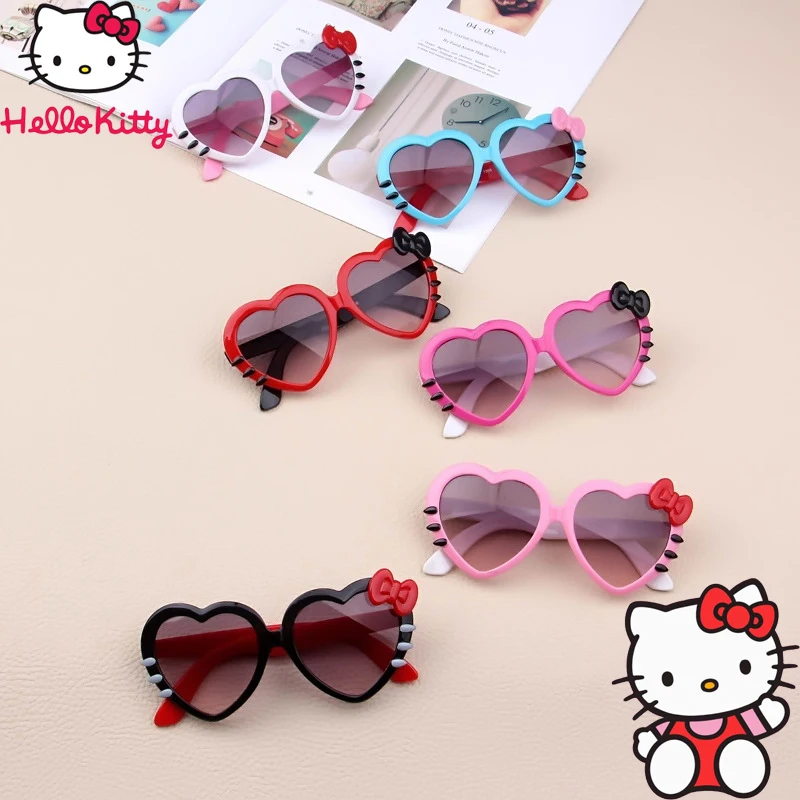 Kawaii Hello Kitty Sanrio Peach Heart Sunglasses Cartoon Cute Baby Glasses for Boy and Girl UV Protection Sunglasses Trend Gift
Kawaii Hello Kitty Sanrio Peach Heart Sunglasses Cartoon Cute Baby Glasses for Boy and Girl UV Protection Sunglasses Trend Gift