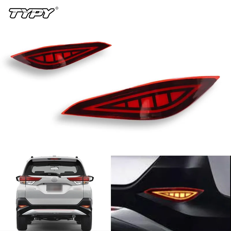 TYPY LED 2 функции задний бампер автомобиля светодиодные противотуманные фары лампы стоп-сигнал для Toyota RUSH 2018 2019 аксессуары 
TYPY LED 2 функции задний бампер автомобиля светодиодные противотуманные фары лампы стоп-сигнал для Toyota RUSH 2018 2019 аксессуары