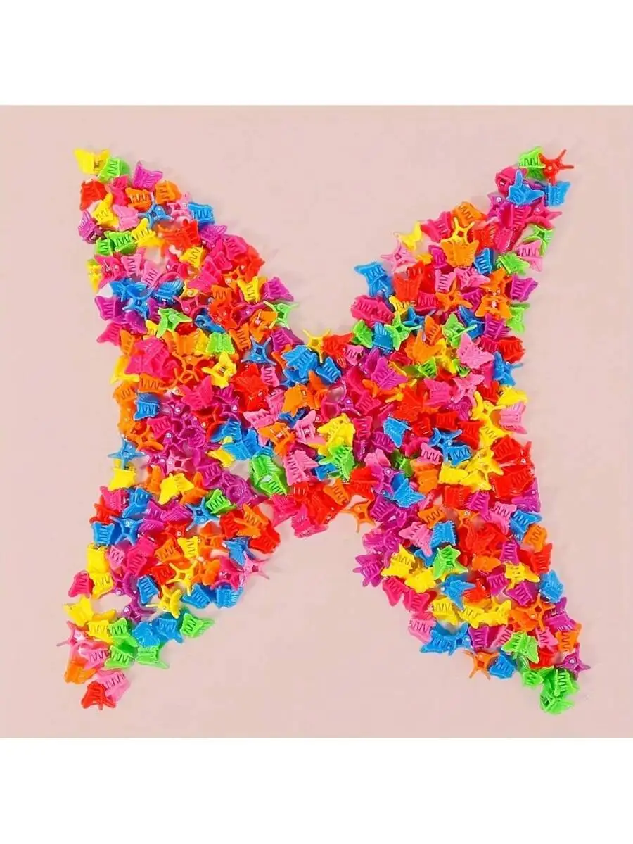 100pcs Colorful Butterfly Mini Hair Claw Clips For Women Ps Plastic Hair Accessories
100pcs Colorful Butterfly Mini Hair Claw Clips For Women Ps Plastic Hair Accessories