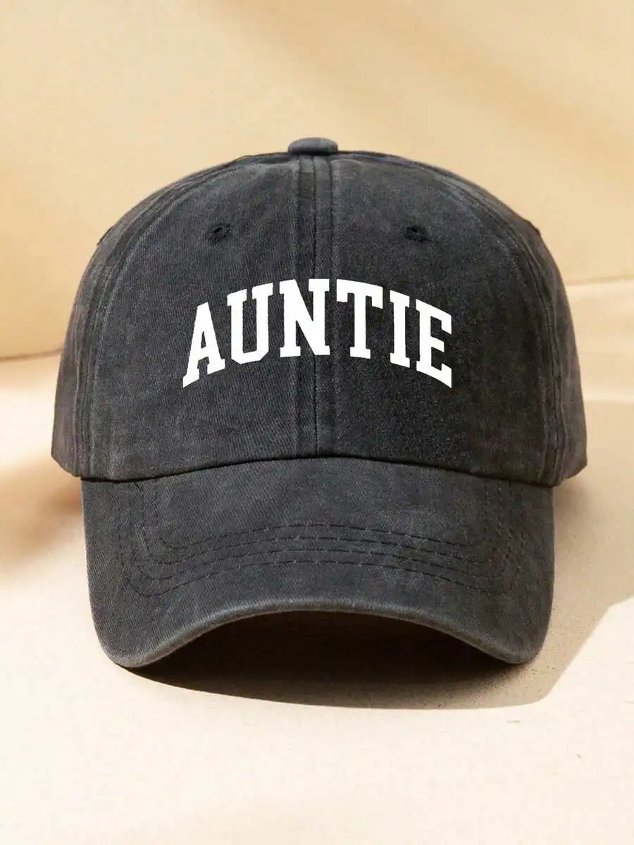 Unisex Auntie Graphic Print Adjustable Vintage Distressed Baseball Cap For Daily Wear Summer Beach
Unisex Auntie Graphic Print Adjustable Vintage Distressed Baseball Cap For Daily Wear Summer Beach