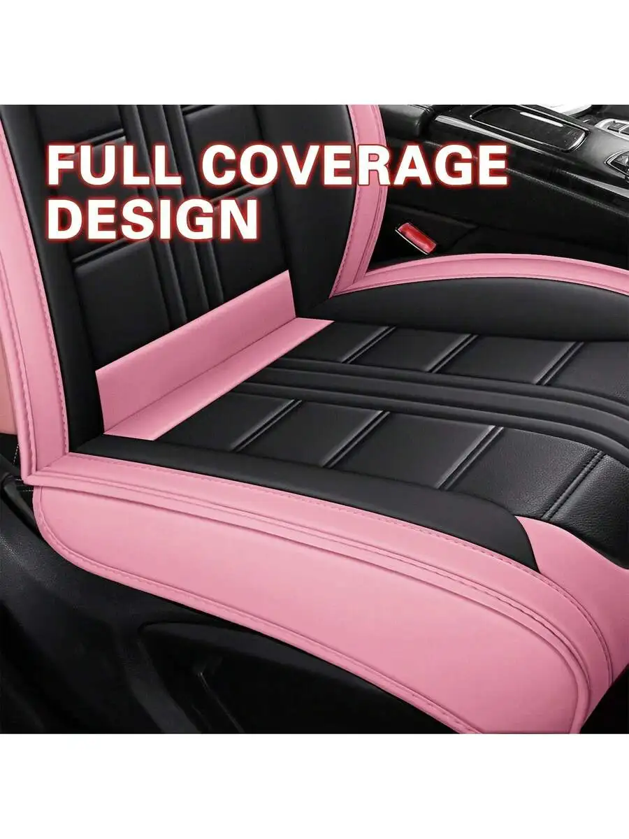 PU Leather Full Coverage Car Seat Covers 5-Seater Universal Fit All Seasons Front Rear Cushion Protector
PU Leather Full Coverage Car Seat Covers 5-Seater Universal Fit All Seasons Front Rear Cushion Protector