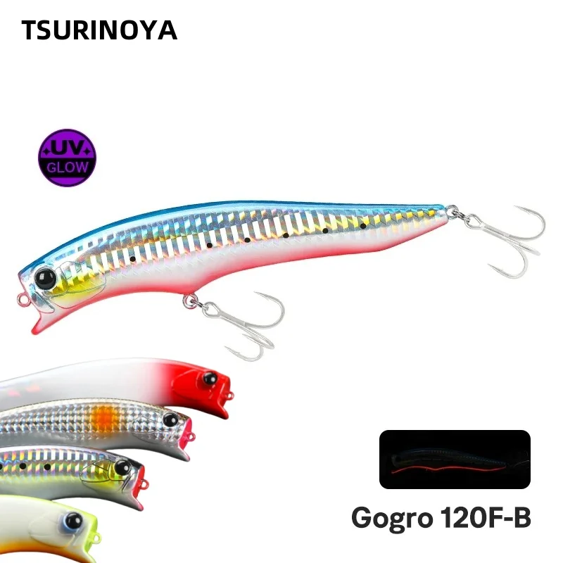 TSURINOYA 120F Ultra Long Casting Shallow Range Floating Minnow Beach Fishing Lure 120mm 20g 0-30cm GORGO Saltwater Hard Baits
TSURINOYA 120F Ultra Long Casting Shallow Range Floating Minnow Beach Fishing Lure 120mm 20g 0-30cm GORGO Saltwater Hard Baits