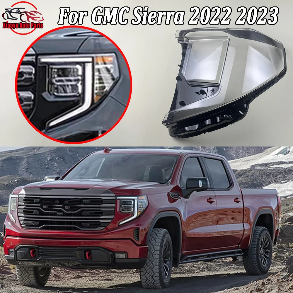 For GMC 2022--2023 Sierra Headlamp Lamp Cover Headlight Shell Transparent Mask Lens Plexiglass Replace Original Lampshade
For GMC 2022--2023 Sierra Headlamp Lamp Cover Headlight Shell Transparent Mask Lens Plexiglass Replace Original Lampshade