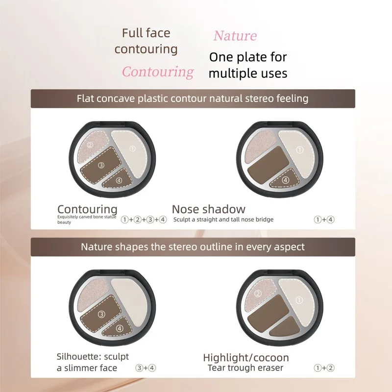 Shedella Claw Four-Color Contouring Cat Highlighter All-In-One Palette For Face Highlighting, Shadowing, Nose Contouring, And
Shedella Claw Four-Color Contouring Cat Highlighter All-In-One Palette For Face Highlighting, Shadowing, Nose Contouring, And