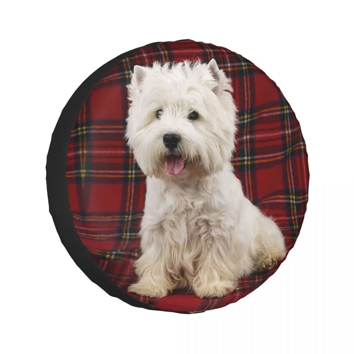Изготовленный на заказ чехол для запасного колеса West Highland White Terrier Dog On A Scotch Plaid для Jeep SUV RV 4WD, защитные чехлы для колес 4x4
Изготовленный на заказ чехол для запасного колеса West Highland White Terrier Dog On A Scotch Plaid для Jeep SUV RV 4WD, защитные чехлы для колес 4x4