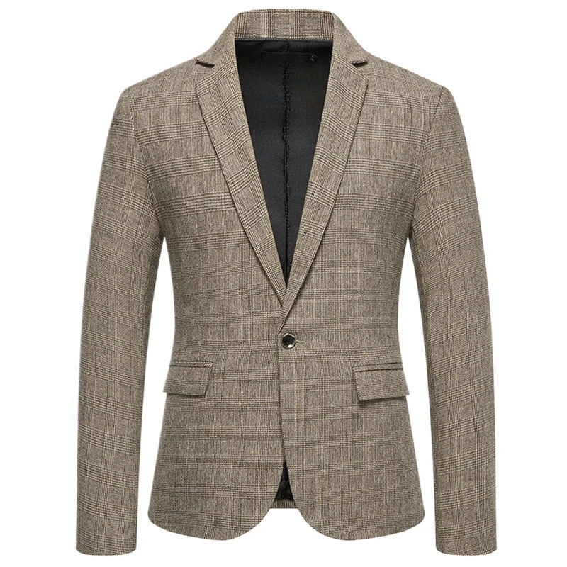Vintage Blazers for Men Elegant Stylish 2026 High Quality Single Button Suit Coat Formal Jacket Man Business Social Workwear
Vintage Blazers for Men Elegant Stylish 2026 High Quality Single Button Suit Coat Formal Jacket Man Business Social Workwear