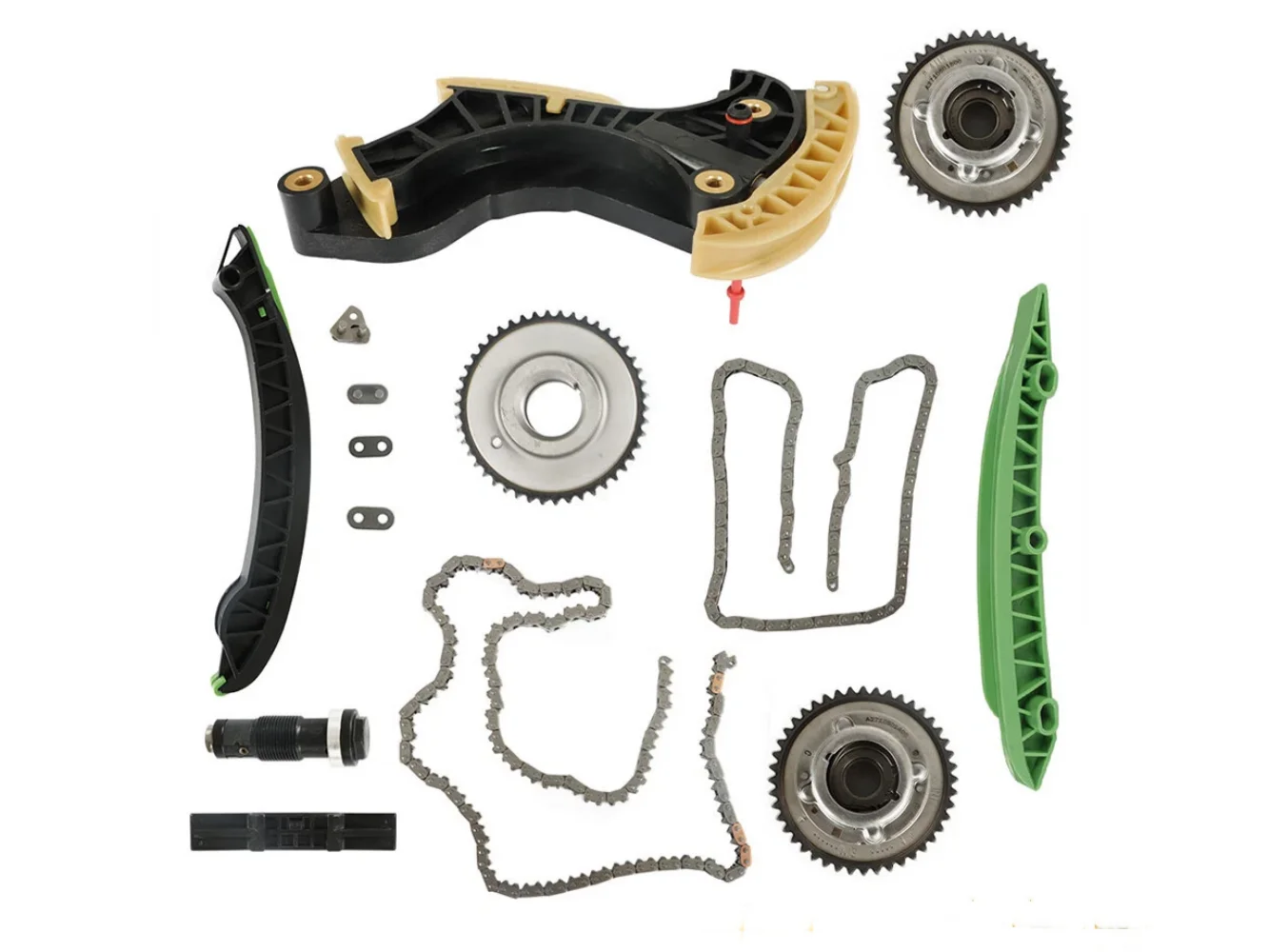 Suitable for Mercedes Benz SLK250 C250 1.8L 2.5L L4 DOHC engine timing chain kit 12-14
Suitable for Mercedes Benz SLK250 C250 1.8L 2.5L L4 DOHC engine timing chain kit 12-14