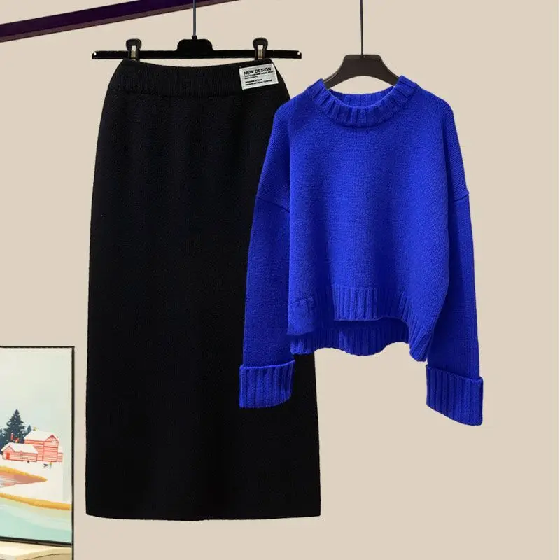 Women's Spring Autumn Outfits 2023 New Korean Fashion Wear Loose Knitted Sweater High Waist Slim Half Skirt Two Piece Set
Women's Spring Autumn Outfits 2023 New Korean Fashion Wear Loose Knitted Sweater High Waist Slim Half Skirt Two Piece Set