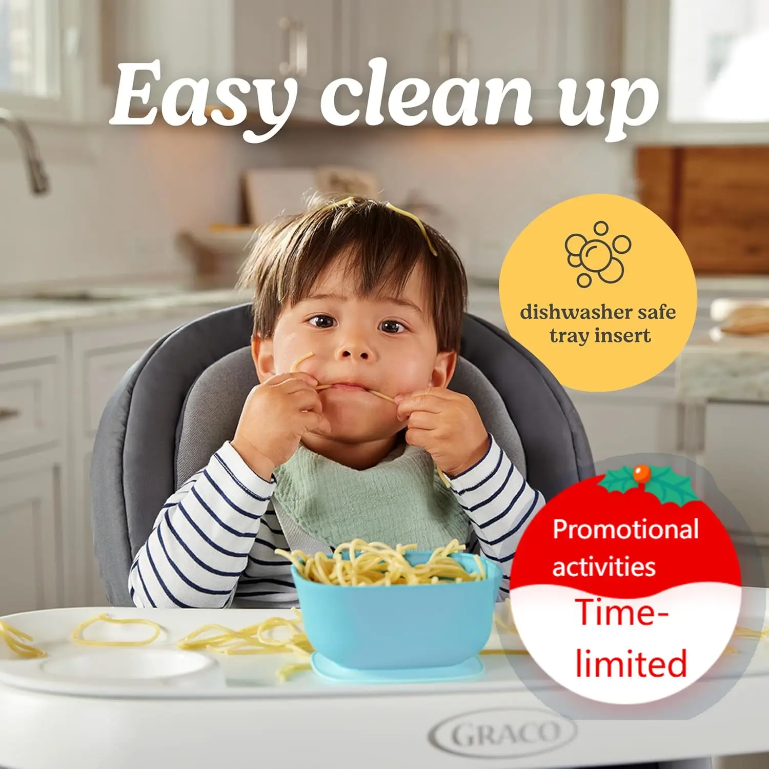 Graco DuoDiner DLX 6-in-1 Convertible High Chair, Infant to Toddler Booster & Youth Stool, Adjustable Height & Recline, Easy Cle
Graco DuoDiner DLX 6-in-1 Convertible High Chair, Infant to Toddler Booster & Youth Stool, Adjustable Height & Recline, Easy Cle