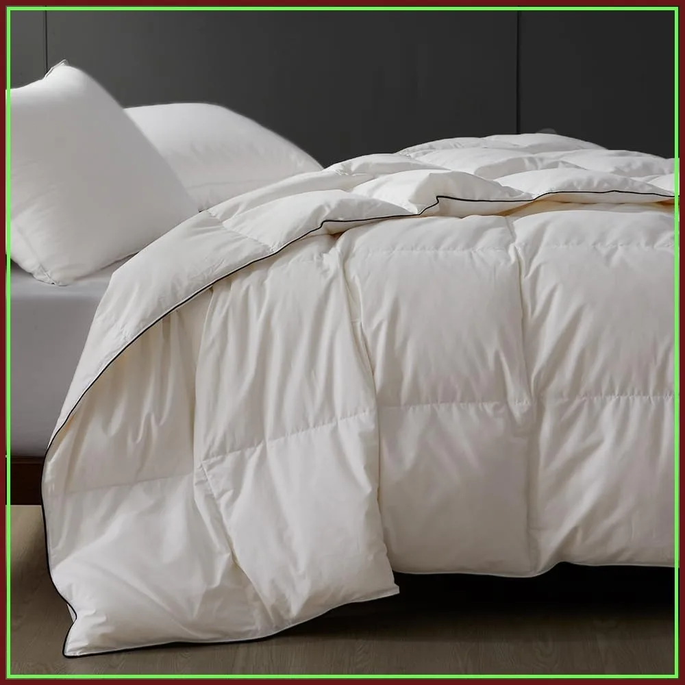Lightweight Queen Down Comforter for Hot Sleepers - Noiseless Luxury Duvet Insert with 8 Corner Loops, White 90x90
Lightweight Queen Down Comforter for Hot Sleepers - Noiseless Luxury Duvet Insert with 8 Corner Loops, White 90x90