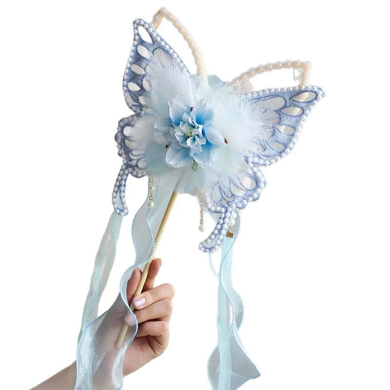 LH national style butterfly group fan ancient style silk flower double-sided handheld fan photo prop
LH national style butterfly group fan ancient style silk flower double-sided handheld fan photo prop