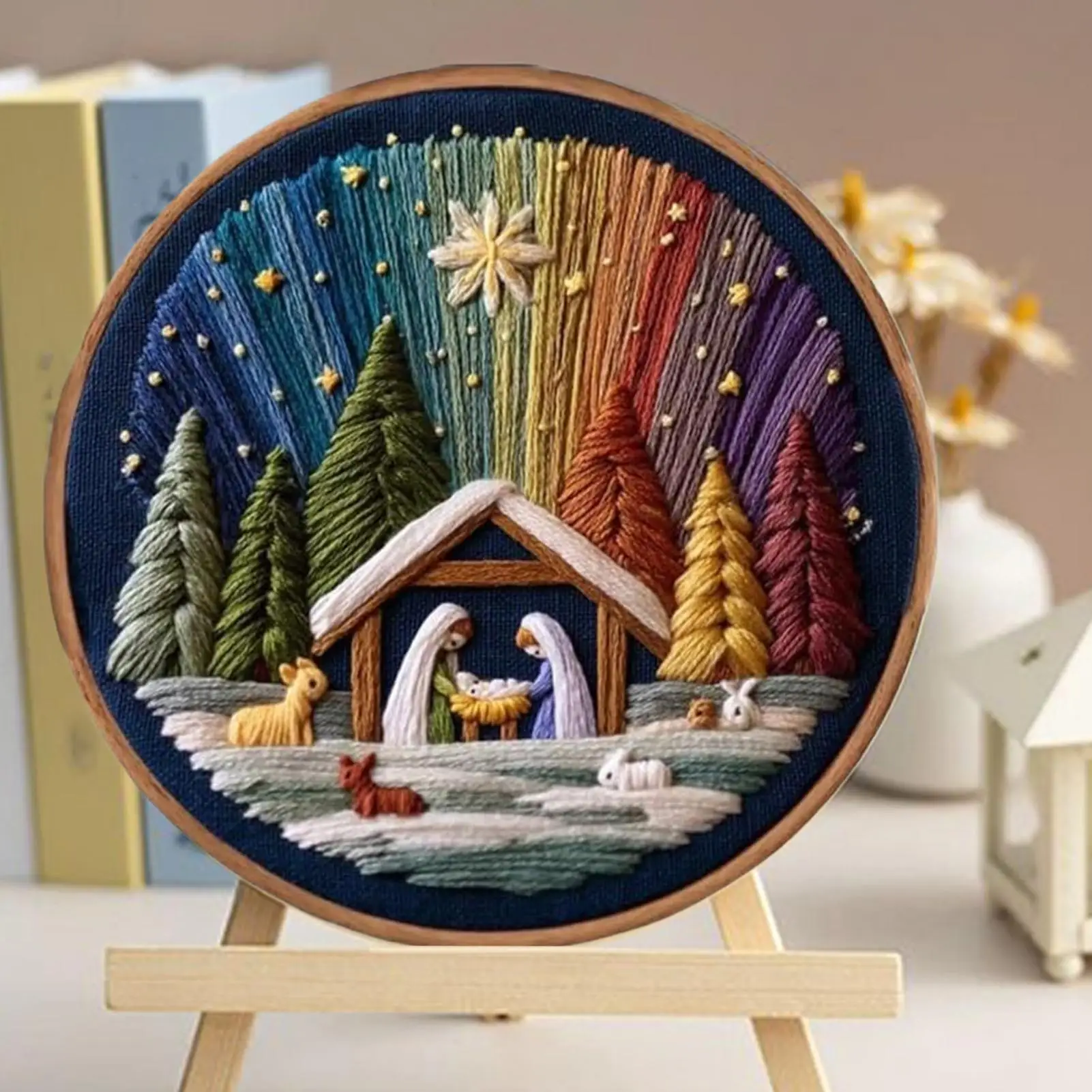 Christmas Embroidery Kit Christmas Nativity Scene Needlework Stamped Embroidery Beginners Kit For Women Girls Festival Halloween
Christmas Embroidery Kit Christmas Nativity Scene Needlework Stamped Embroidery Beginners Kit For Women Girls Festival Halloween