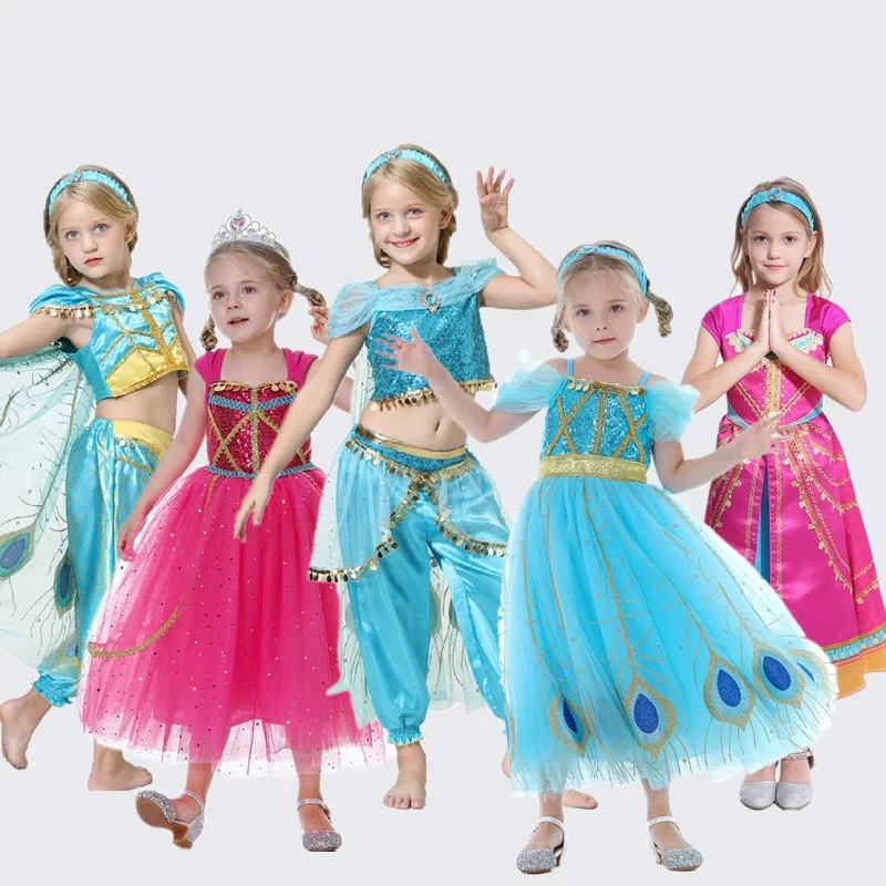 Halloween Girls Aladdin Jasmine Princess Costume Cosplay Dance Performance Dress Children's Dress up Outfit Traditional Chine...
Halloween Girls Aladdin Jasmine Princess Costume Cosplay Dance Performance Dress Children's Dress up Outfit Traditional Chine...