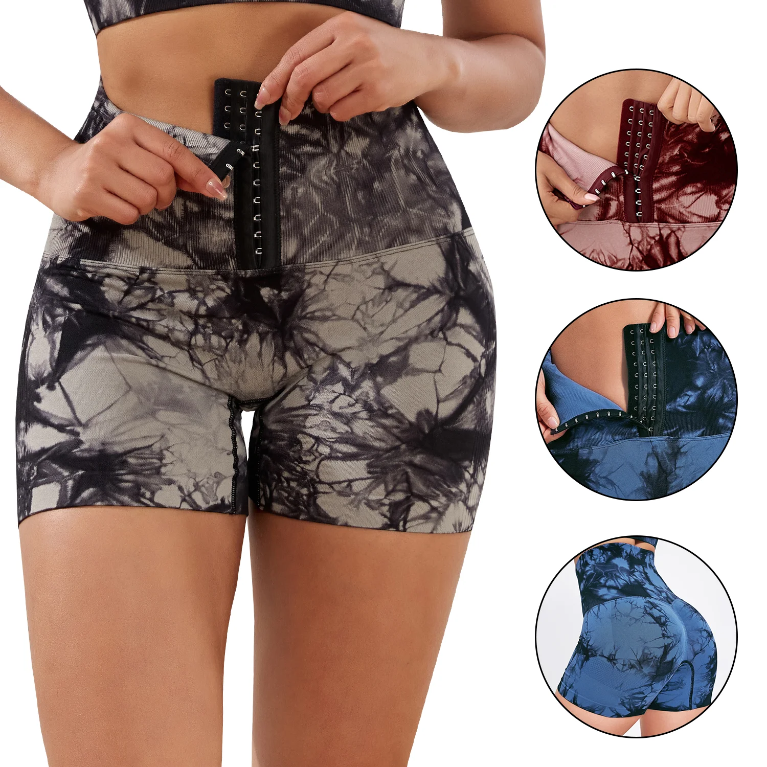 2025 Tie-dye High Waist Buckle Control The Waist Women Shorts Casual Yoga Outdoors Seamless Shorts Lift Hip Gym Workout Shorts
2025 Tie-dye High Waist Buckle Control The Waist Women Shorts Casual Yoga Outdoors Seamless Shorts Lift Hip Gym Workout Shorts