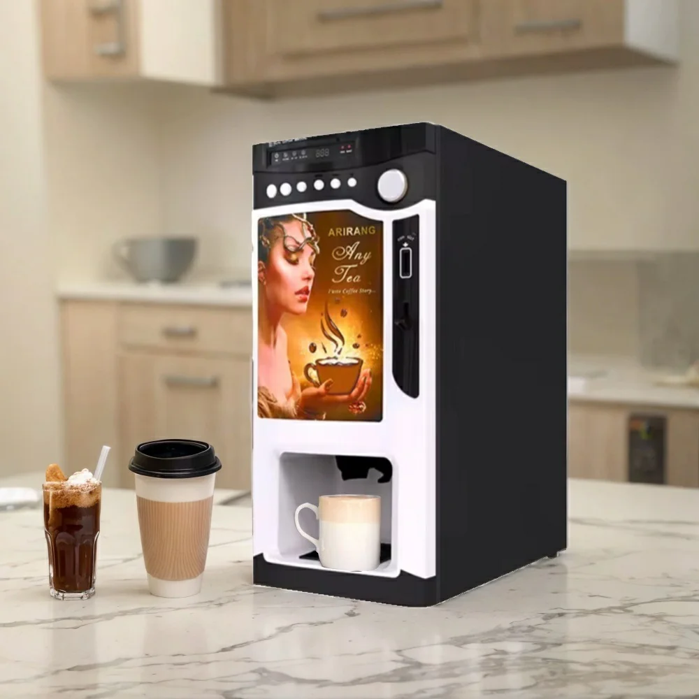 Commercial Fully Automatic Table Top 6 Flavor Smart Coffee Vending Machine With Coin Acceptor
Commercial Fully Automatic Table Top 6 Flavor Smart Coffee Vending Machine With Coin Acceptor