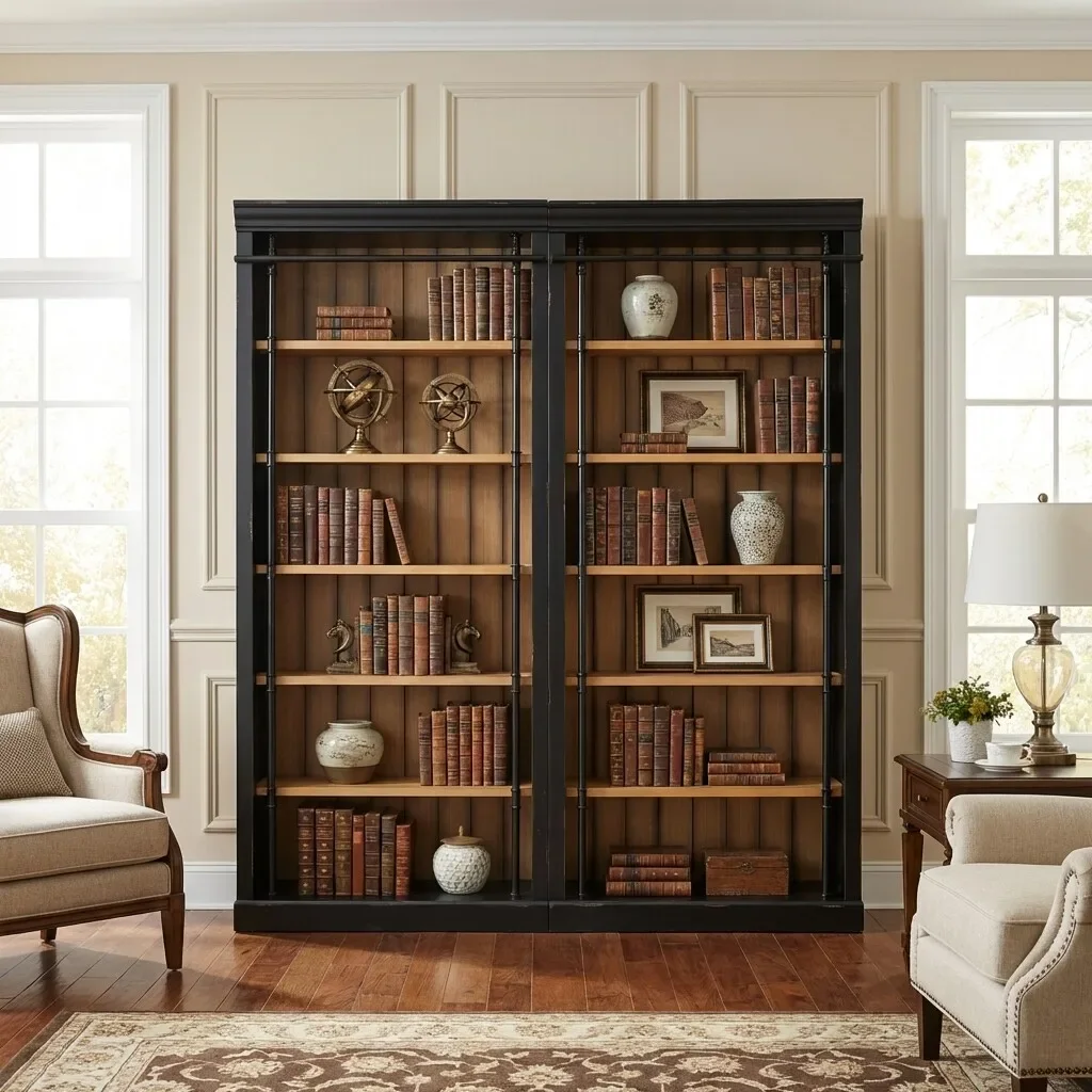 b24 American solid wood bookcase floor corner combination log shelf decorative cabinet
b24 American solid wood bookcase floor corner combination log shelf decorative cabinet