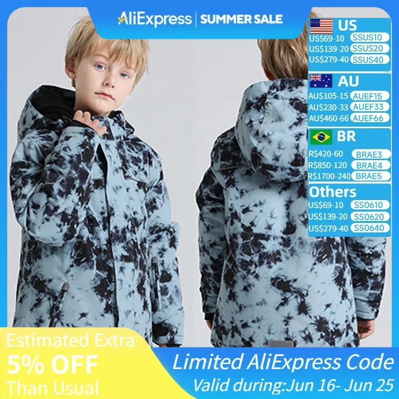 Winter Ski Jackets Children Waterproof Thickening Snowboarding Jackets Boys Thermal Coldproof Windproof Skiing Clothes Coats
Winter Ski Jackets Children Waterproof Thickening Snowboarding Jackets Boys Thermal Coldproof Windproof Skiing Clothes Coats