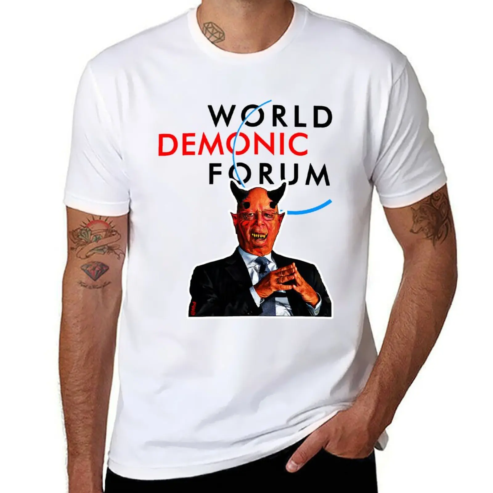 World Demonic Forum WEF Logo Parody T-Shirt man t shirts graphic t shirts for man graphic tees T-Shirt
World Demonic Forum WEF Logo Parody T-Shirt man t shirts graphic t shirts for man graphic tees T-Shirt