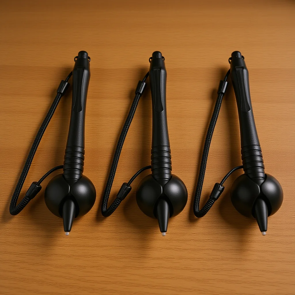 3Pcs Resistive Screen Stylus Pen Hard Tip Touch Drawing Pen Anti-Lost Spring Rope Base for Tablet Phone Resistive Devices