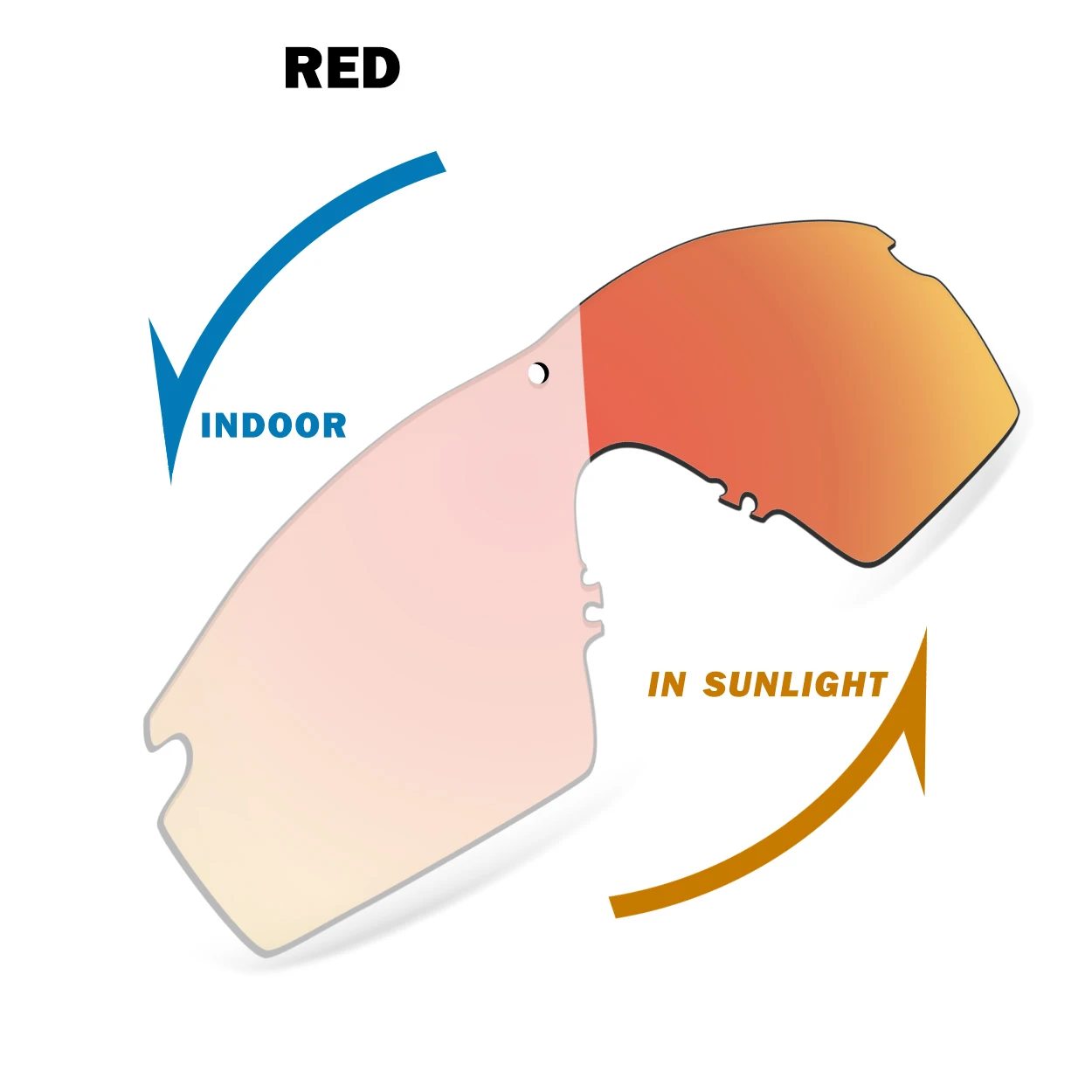 Transition Clear to Red Replacement Lenses for Oakley SI M Frame 3.0 OO9146 Sunglasses
Transition Clear to Red Replacement Lenses for Oakley SI M Frame 3.0 OO9146 Sunglasses
