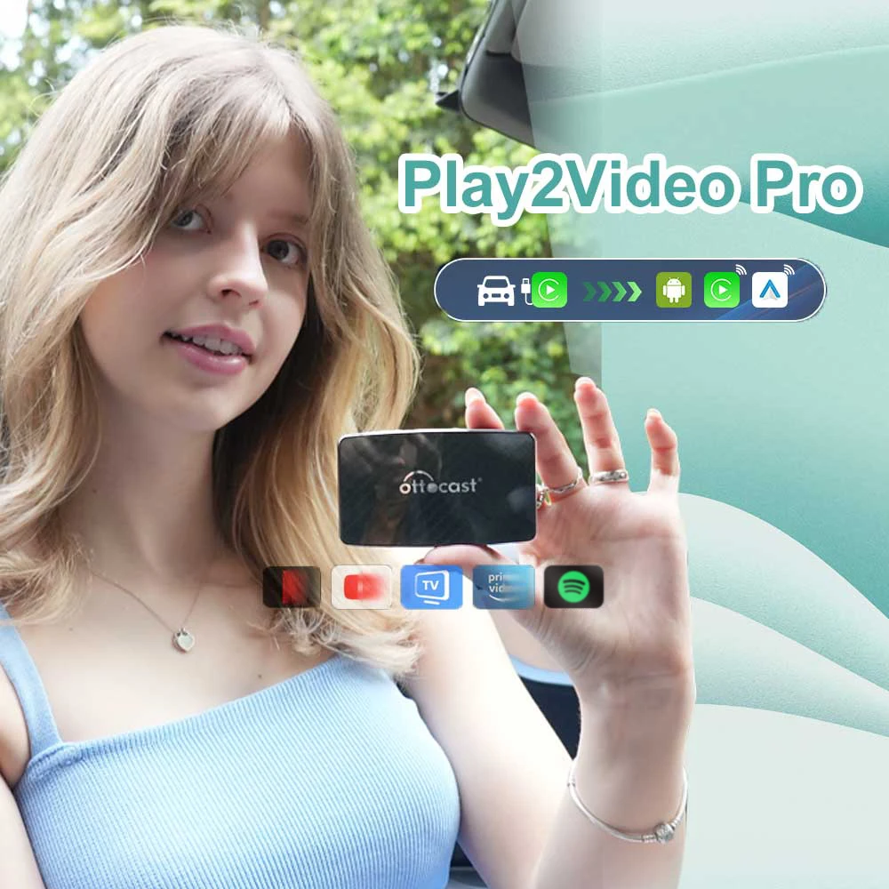New Play2Video Pro CarPlay Android Auto Wireless Adapter TV Box Android 12 for Netflix Spotify Car Intelligent Systems Hot Sale
New Play2Video Pro CarPlay Android Auto Wireless Adapter TV Box Android 12 for Netflix Spotify Car Intelligent Systems Hot Sale
