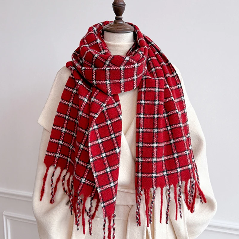 2025 New Fashion Imitation Cashmere Scarf for Women Warm Plaid Wraps Neckerchief Winter Tassel Echarpe Poncho Shawls Stole
2025 New Fashion Imitation Cashmere Scarf for Women Warm Plaid Wraps Neckerchief Winter Tassel Echarpe Poncho Shawls Stole