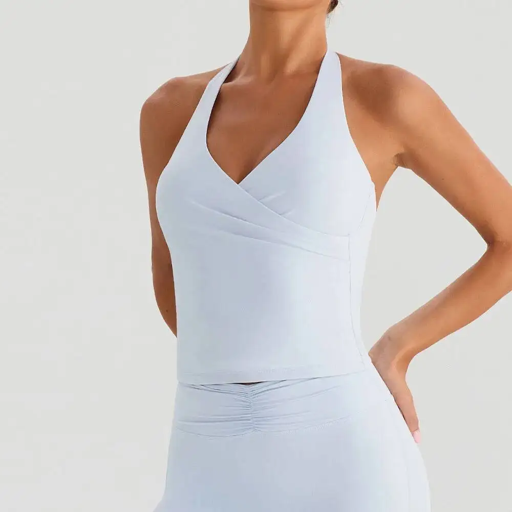 Женский спортивный бюстгальтер с V-образным вырезом и лямкой на шее для йоги, пуш-ап, мягкий спортивный бюстгальтер с обнаженным ощущением и открытой спиной для тренажерного зала на открытом воздухе
Женский спортивный бюстгальтер с V-образным вырезом и лямкой на шее для йоги, пуш-ап, мягкий спортивный бюстгальтер с обнаженным ощущением и открытой спиной для тренажерного зала на открытом воздухе