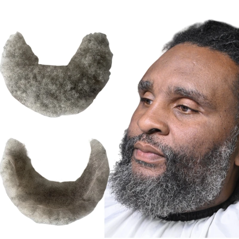 Brazilian Virgin Human Hair Systems 1b90 Grey 4mm Root Afro Beard 7x22cm Lace Unit for Old Black Men
Brazilian Virgin Human Hair Systems 1b90 Grey 4mm Root Afro Beard 7x22cm Lace Unit for Old Black Men
