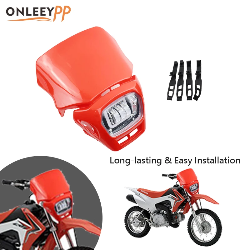 ONLEEYPP Motorcycle Plastic LED Square Head Lamp 2 For Pit Dirt Bike Lighting System Motocross Replacement Accessories
ONLEEYPP Motorcycle Plastic LED Square Head Lamp 2 For Pit Dirt Bike Lighting System Motocross Replacement Accessories