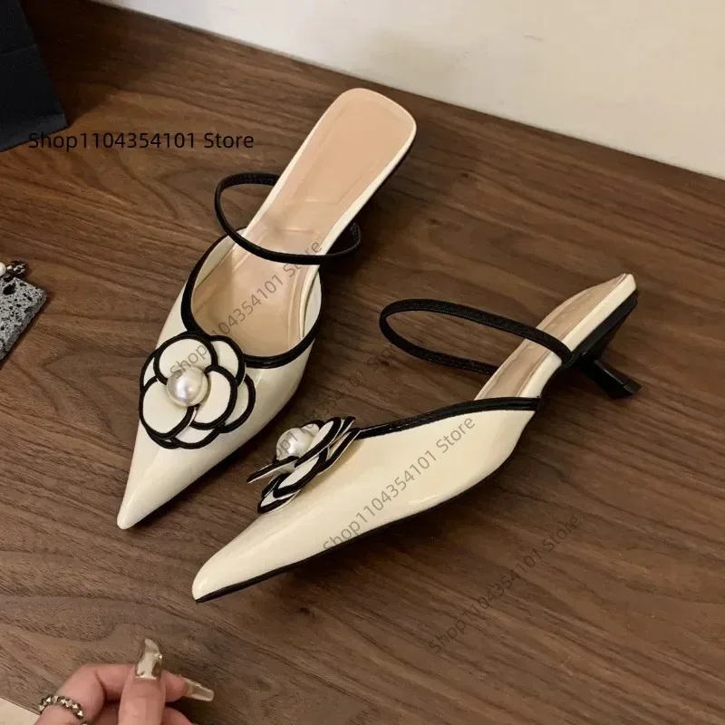 2025 Flower Pointed Toe High Heels Women Luxury Designer Sandals Female Summer Elegant Fashion Pumps Flower Mule Slippers Women
2025 Flower Pointed Toe High Heels Women Luxury Designer Sandals Female Summer Elegant Fashion Pumps Flower Mule Slippers Women