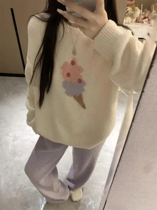 Women's Clothing Pajamas Winter Collection Thicken Fleece-Lined Suit Cute Sweet Homewear Wearable As Outerwear Fashion
Women's Clothing Pajamas Winter Collection Thicken Fleece-Lined Suit Cute Sweet Homewear Wearable As Outerwear Fashion