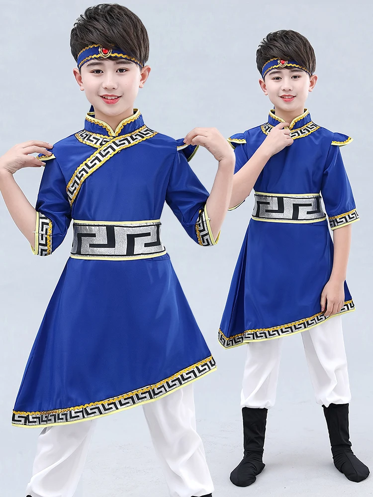 Mongolian Ethnic Children's Clothing Boy's Dance Performance Outfit White National Costume Children's Festival Dr
Mongolian Ethnic Children's Clothing Boy's Dance Performance Outfit White National Costume Children's Festival Dr