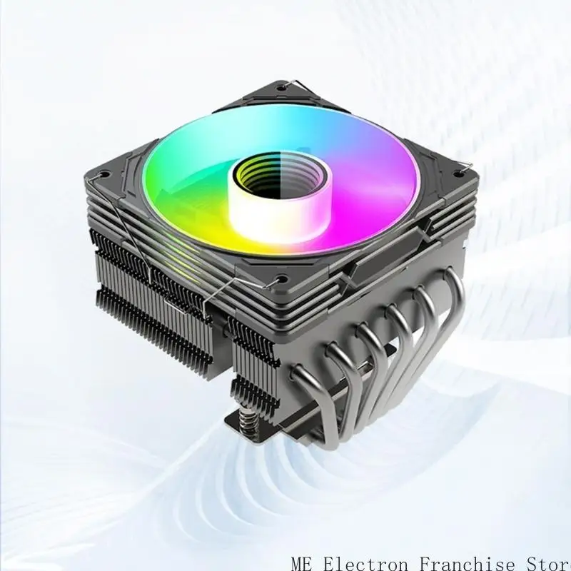 T5EA ARGB 12cm Fan Down Flows CPU Air Coolers Featuring 6 Heat Pipe Superior AntiGravity Copper Technology for LGA 115X/1200
T5EA ARGB 12cm Fan Down Flows CPU Air Coolers Featuring 6 Heat Pipe Superior AntiGravity Copper Technology for LGA 115X/1200
