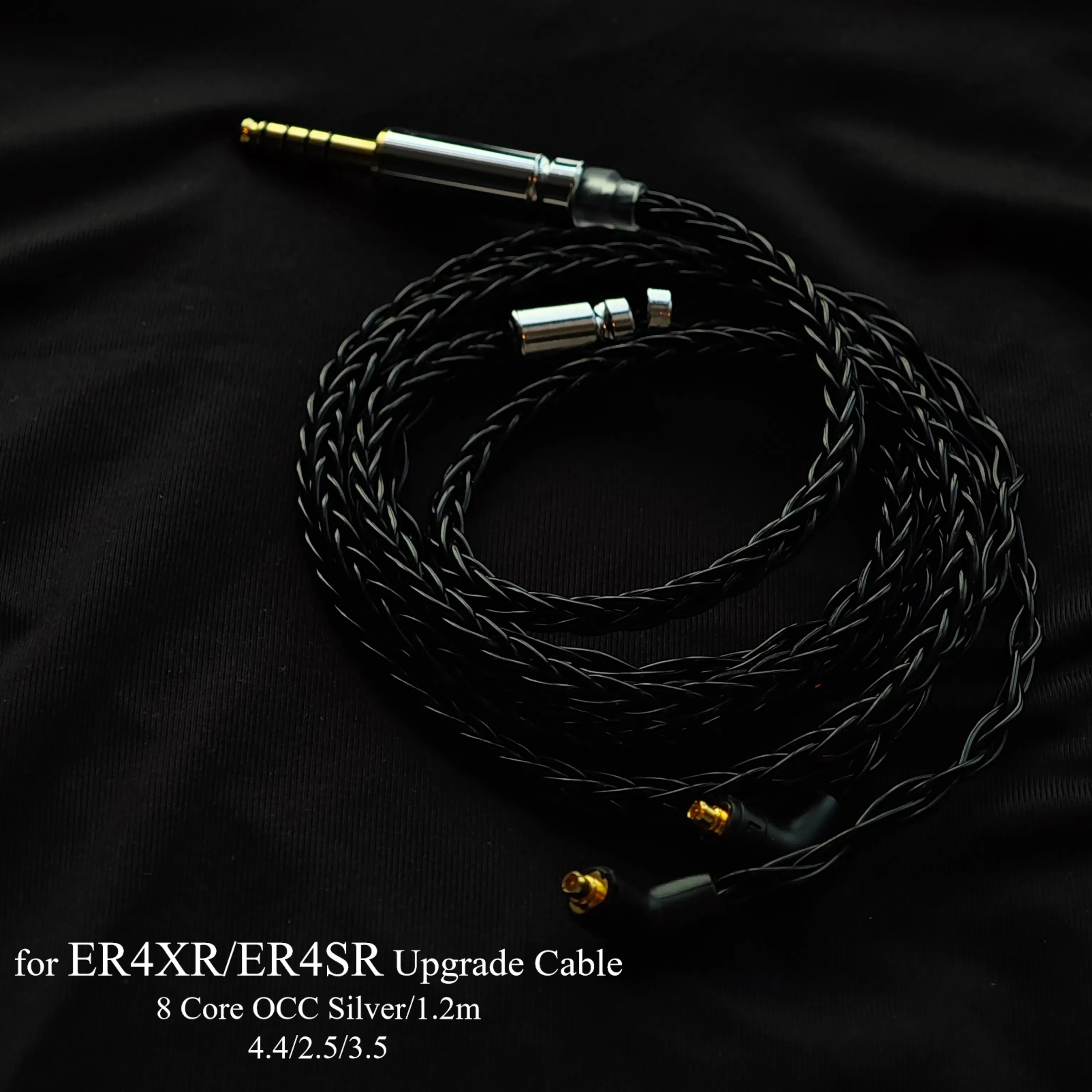 ER4XR, ER4SR, ER3SR, ER3SE OCC Silver-Plated Cable Headphone 8 Cord Earphone Accessories Upgrade Cable 4.4mm Balanced
ER4XR, ER4SR, ER3SR, ER3SE OCC Silver-Plated Cable Headphone 8 Cord Earphone Accessories Upgrade Cable 4.4mm Balanced