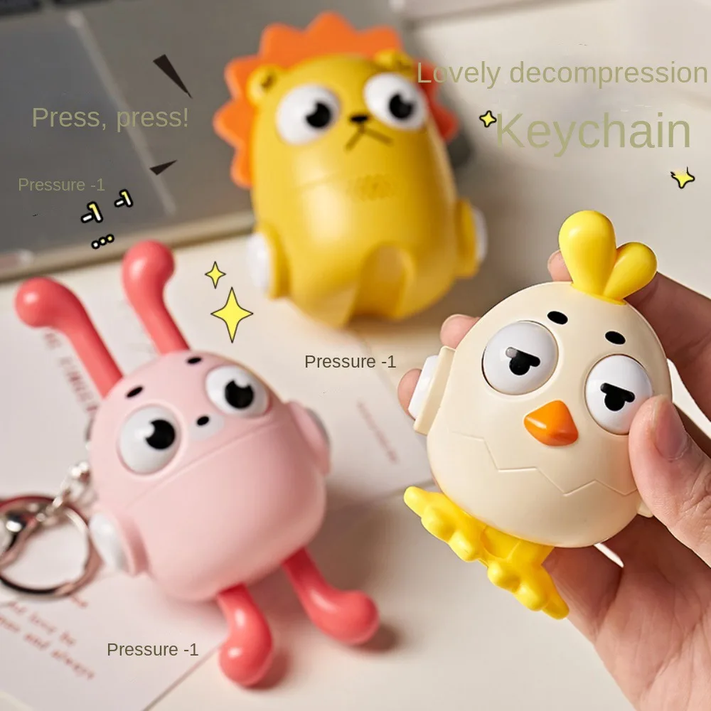 Bag Pendant Movable Animal Press Keychain Press Chick Press Toy Pendant Lion Cute Cartoon Animal Keyring Backpack Decor
Bag Pendant Movable Animal Press Keychain Press Chick Press Toy Pendant Lion Cute Cartoon Animal Keyring Backpack Decor