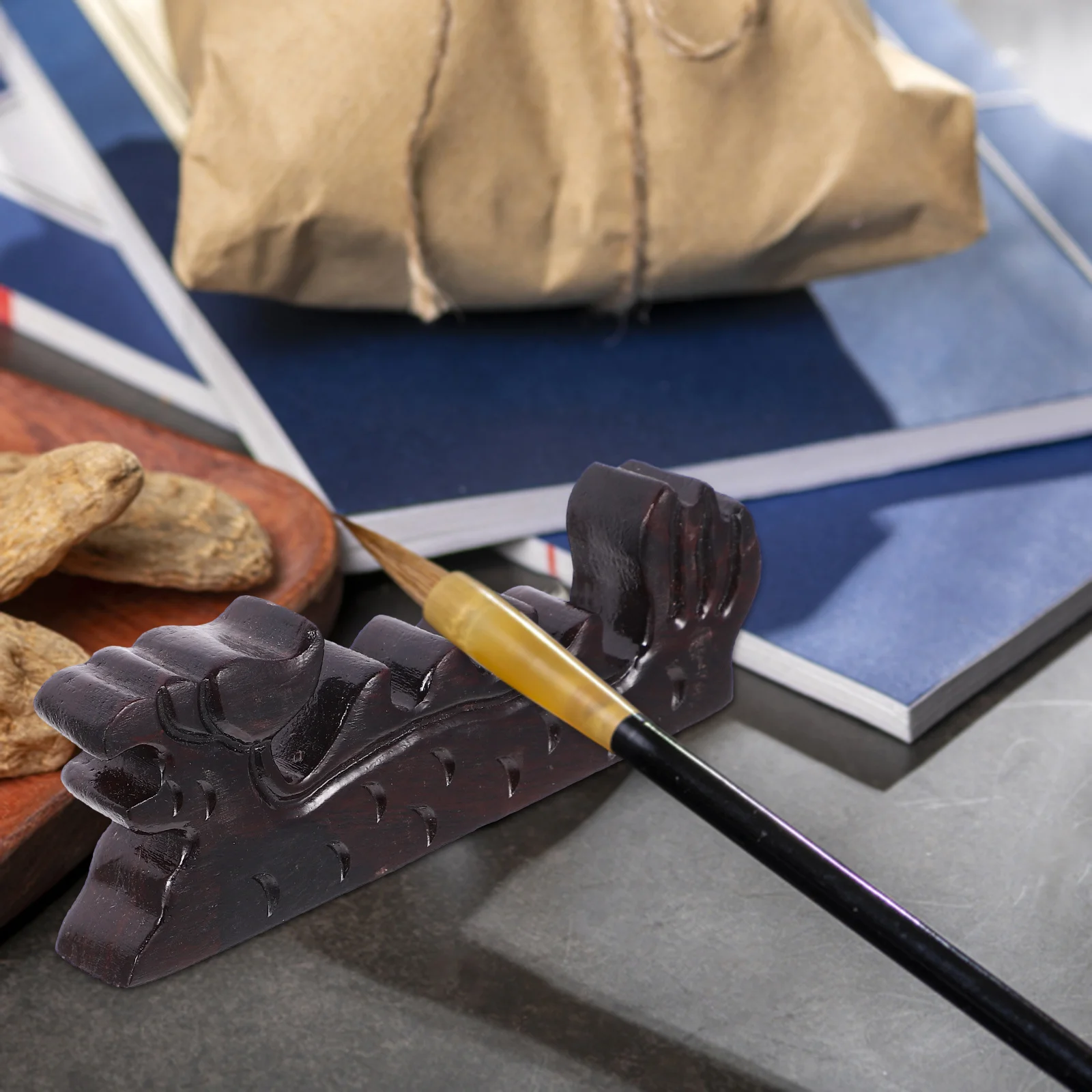 Chinese Calligraphy Brush Pen Holder Wood Material Stable Base Exquisite Workmanship Simple Design Practical Gift
Chinese Calligraphy Brush Pen Holder Wood Material Stable Base Exquisite Workmanship Simple Design Practical Gift