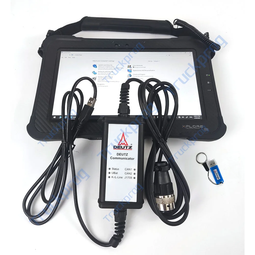 Xplore Tablet For Deutz Communicator OBD Adapter with SerDia Software Key Dongle for Controllers EMR 2/3/4 Diagnostic Tool
Xplore Tablet For Deutz Communicator OBD Adapter with SerDia Software Key Dongle for Controllers EMR 2/3/4 Diagnostic Tool