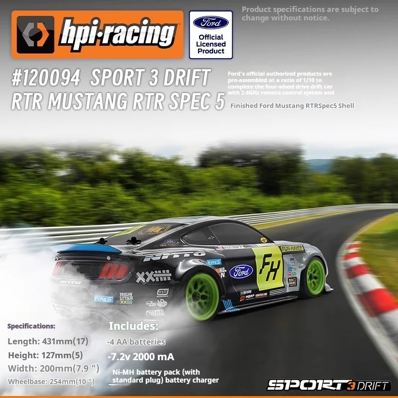 HPI 1/10 simulation remote control car Fun-Haver remote control electric four-wheel drive drift car RV 120094
HPI 1/10 simulation remote control car Fun-Haver remote control electric four-wheel drive drift car RV 120094