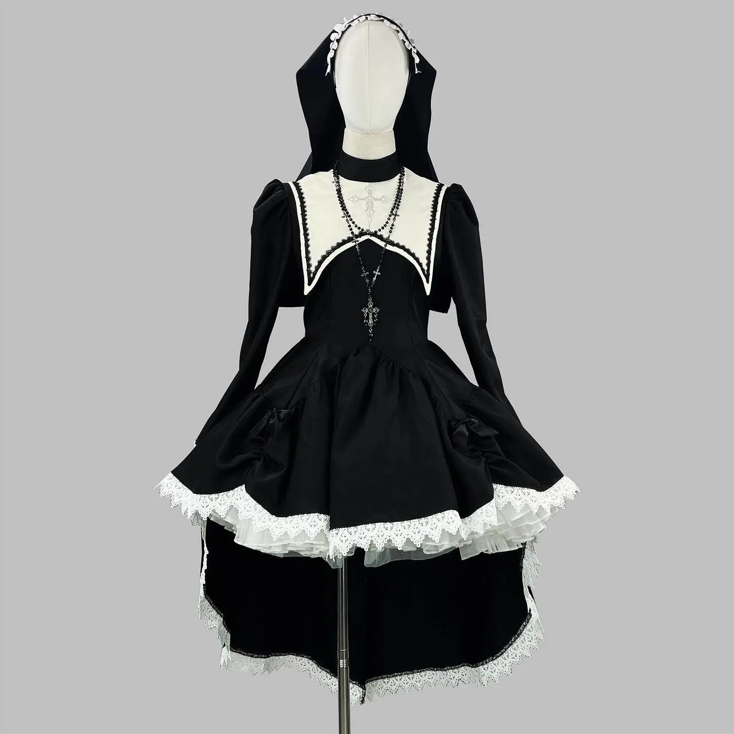 Halloween Nun Costume Performance Clown Outfit Masquerade Women's Traditional Ethnic Stage Costume Spring 2025 New Arrival
Halloween Nun Costume Performance Clown Outfit Masquerade Women's Traditional Ethnic Stage Costume Spring 2025 New Arrival