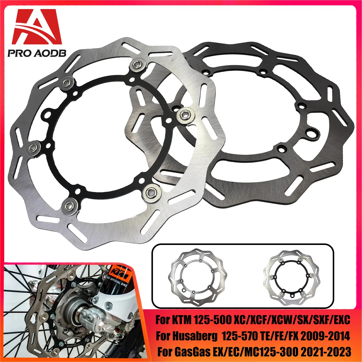 260mm Front Brake Disc Wave Floating For KTM XC XCF XCW SX SXF EXC EXCF TPi 6 Days Husqvarna FE TE FC TC TX FX 125-500 1994-2023
260mm Front Brake Disc Wave Floating For KTM XC XCF XCW SX SXF EXC EXCF TPi 6 Days Husqvarna FE TE FC TC TX FX 125-500 1994-2023